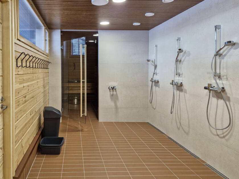 Rytkyn sauna ja pesutilat.