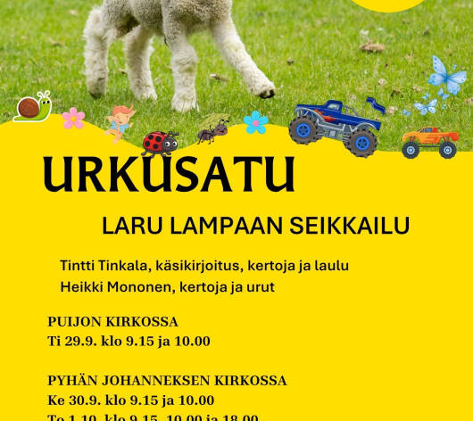 kuvassa juliste jossa lammas