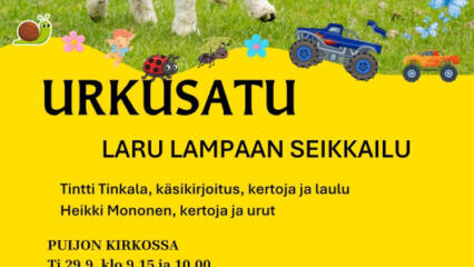 kuvassa juliste jossa lammas