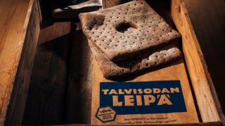 Talvisodan leipä, jota on leivottu sota-aikana vähistä tarpeista.