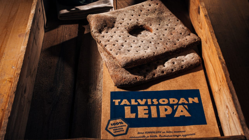 Talvisodan leipä, jota on leivottu sota-aikana vähistä tarpeista.