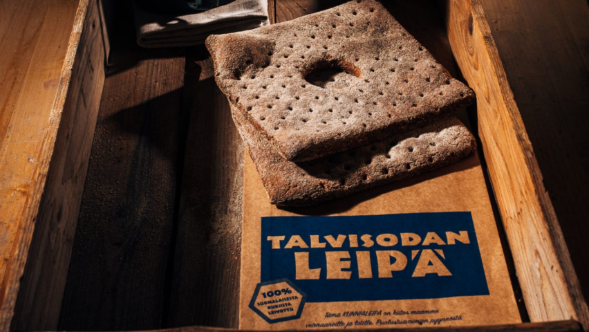 Talvisodan leipä, jota on leivottu sota-aikana vähistä tarpeista.