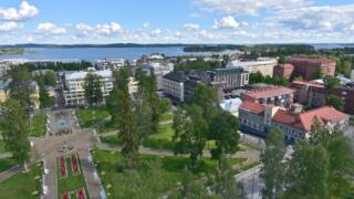 Näkymä kirkon tornista.